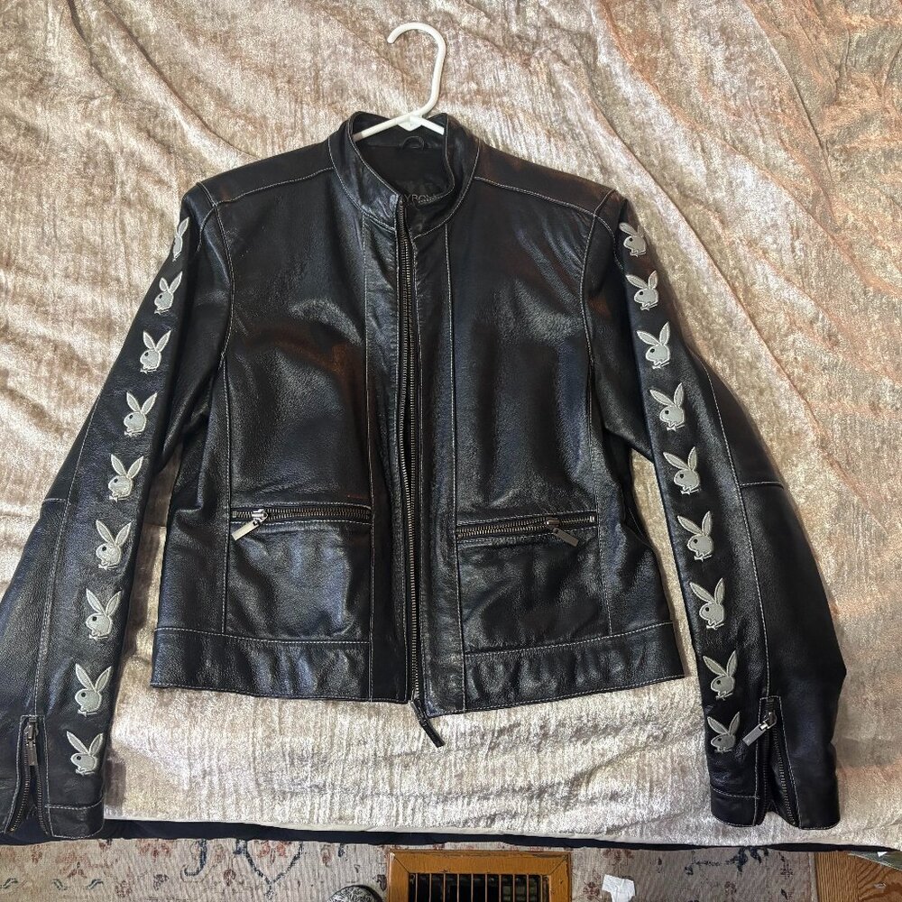 Vintage mid 90's Genuine Playboy Moto Jacket size M